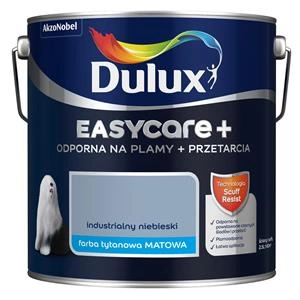 Farba do ścian i sufitów lateksowa Dulux EasyCare+ Plamy+Przetarcia Industrialny Niebieski mat 2,5L