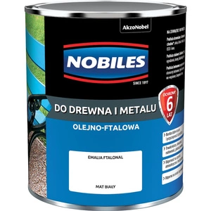 Farba do drewna i metalu olejno- ftalowa NOBILES FTALONAL Biały mat 0,7l