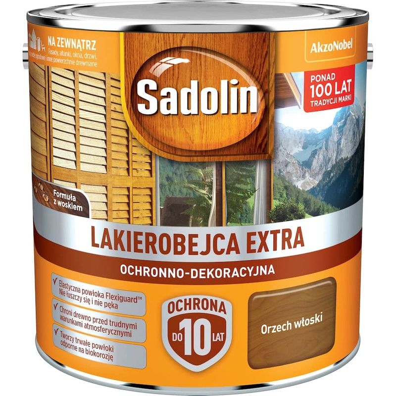 Lakierobejca do drewna SADOLIN EXTRA Orzech Włoski 2,5l