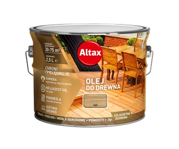 Olej do drewna ALTAX dąb 2,5l