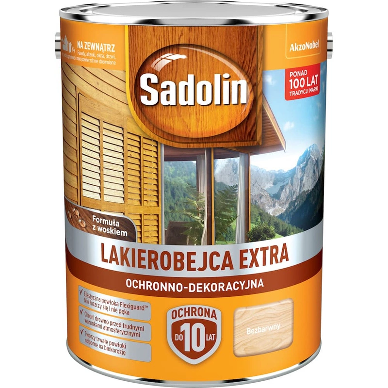 Lakierobejca do drewna SADOLIN EXTRA Bezbarwny 5l