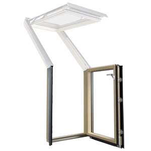 Okno tarasowe FAKRO FOR P50 APMX RAL 7016 78x118 3-szybowe drewniane el. dolny