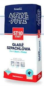 Śnieżnobiała gładź szpachlowa ACRYL-PUTZ ST10 START 20 kg