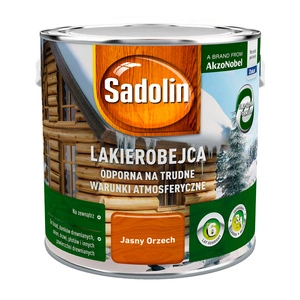 Lakierobejca do drewna SADOLIN Odporna na trudne warunki Jasny Orzech 2,5l
