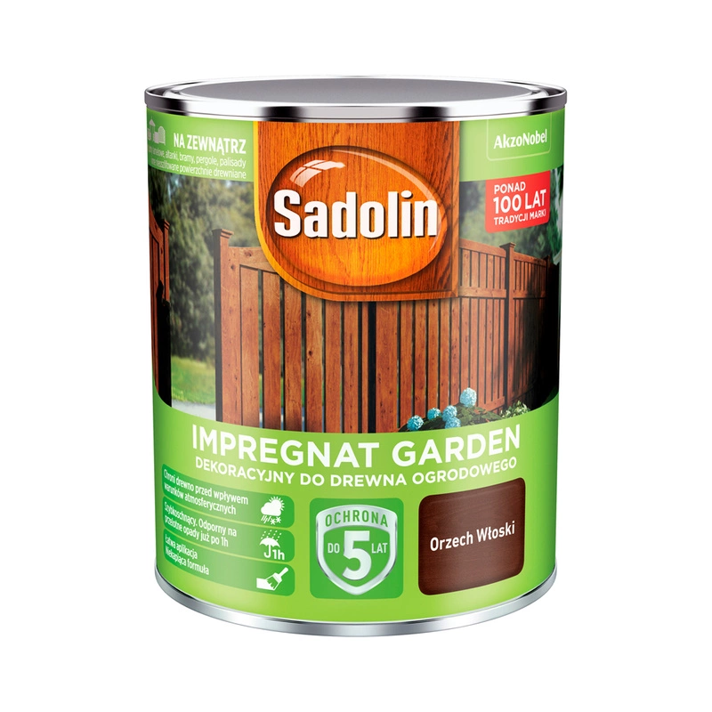 Impregnat do drewna SADOLIN GARDEN Orzech Włoski 0,7l