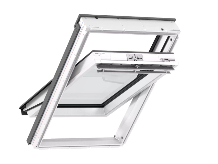 Okno dachowe Velux GLU MK06 0064 RAL 7043  78x118 3-szybowe drewniano-poliuretanowe