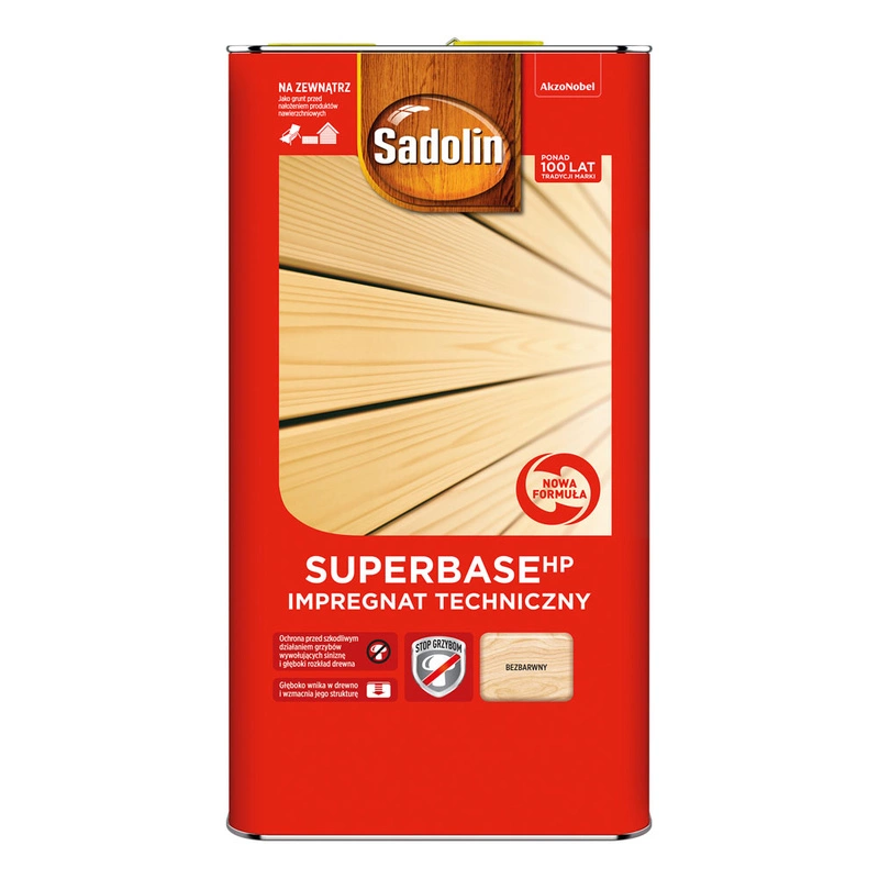 Impregnat do drewna SADOLIN SUPERBASE HP Bezbarwny mat 5l