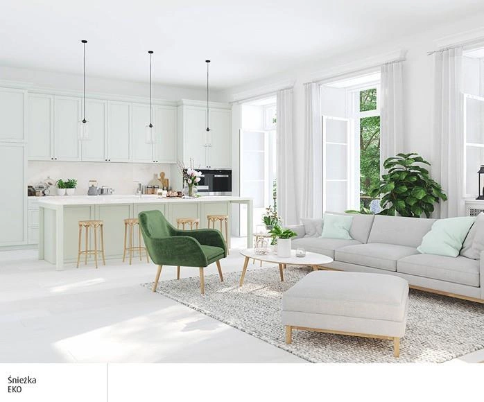 Farba do ścian i sufitów akrylowa ŚNIEŻKA EKO biała mat 3l