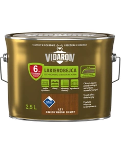 Lakierobejca do drewna VIDARON orzech włoski ciemny L21 połysk 2,5l