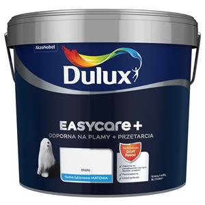 Farba do ścian i sufitów lateksowa Dulux EasyCare+ Plamy+Przetarcia Biała mat 9L