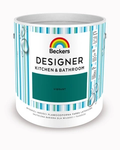 Farba do kuchni i łazienki lateksowa BECKERS Designer Kitchen&Bathroom Vibrant mat 2,5l NOWOŚĆ