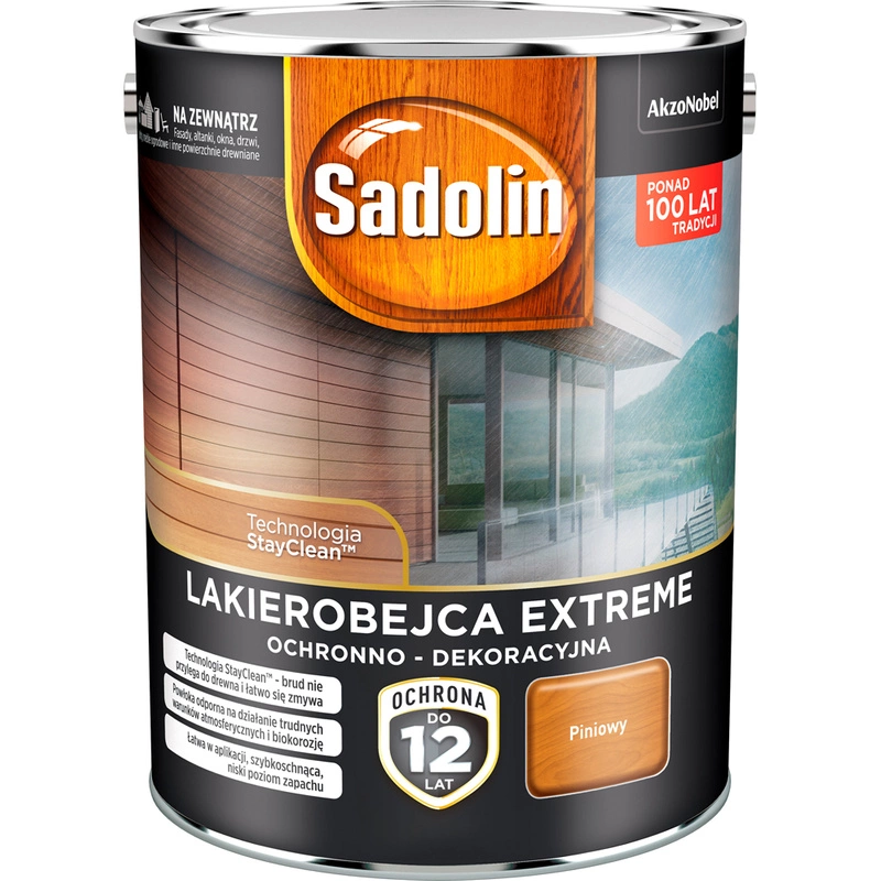 Lakierobejca ochronno- dekoracyjna SADOLIN EXTREME Piniowy 4,5l