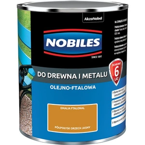 Farba do drewna i metalu olejno- ftalowa NOBILES FTALONAL Orzech Jasny półpołysk 0,7l