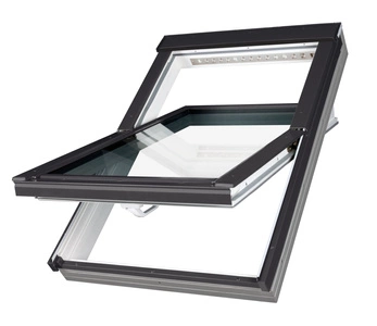 Okno dachowe Fakro PTP-V U4 RAL 7016 78x140 3-szybowe PVC