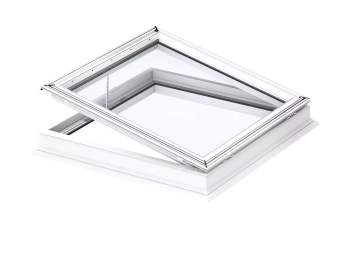 Okno do dachu płaskiego Velux CVP 100100 0673QV 100x100 2-szybowe otwierane elektryczne antywłamaniowe