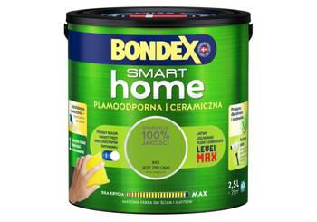 Farba do ścian i sufitów ceramiczna BONDEX SMART HOME jest zielono mat 2,5l