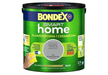 Farba do ścian i sufitów ceramiczna BONDEX SMART HOME klasyka betonu mat 2,5l