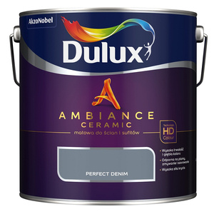 Farba do ścian i sufitów ceramiczna DULUX Ambiance Ceramic Perfect Denim głęboki mat 2,5l