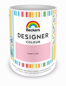 Farba do ścian i sufitów lateksowa BECKERS Designer Colour Candy Pink mat 5l