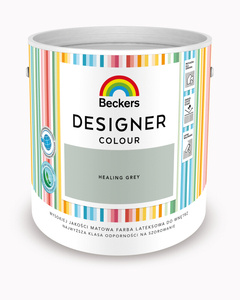 Farba do ścian i sufitów lateksowa BECKERS Designer Colour Healing Grey mat 2,5l