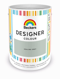 Farba do ścian i sufitów lateksowa BECKERS Designer Colour Healing Grey mat 5l