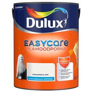 Farba do ścian i sufitów lateksowa Dulux EasyCare Nieskazitelna biel mat 5L