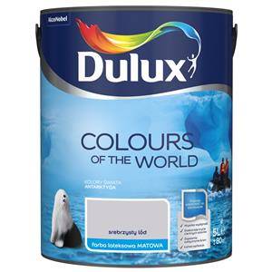 Farba do ścian i sufitów lateksowa Dulux Kolory Świata Srebrzysty Lód mat 5L