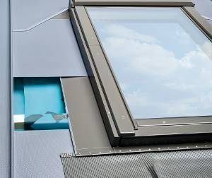 Kołnierz do okna dachowego FAKRO EBV-PT RAL 7022 134x60 do blachy panelowej 