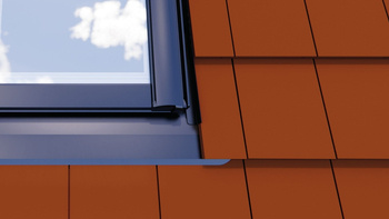Kołnierz do okna dachowego ROTO Designo EDT 78x118 Rx200 do dachówki płaskiej