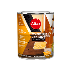 Lakierobejca do drewna ALTAX szybkoschnąca do wnętrz sosna połysk 0,75l