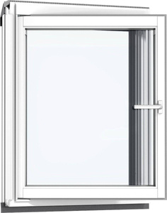 Okno dachowe kolankowe VELUX VFA MK38 2068 78x137 3-szybowe drewniane