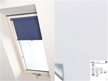 Roleta na okno dachowe OKPOL CLASSIC D12Z 66x98 zaciemniająca biała (S001)