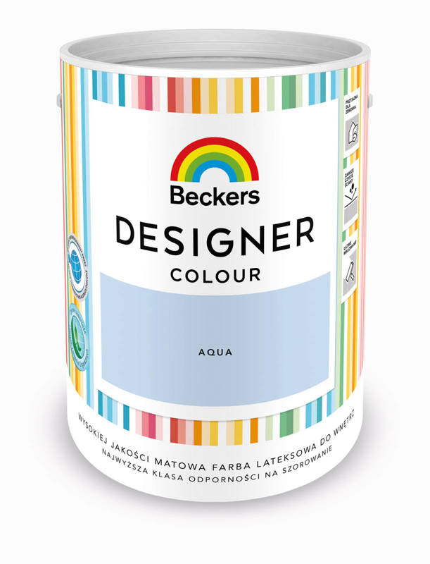 Farba do ścian i sufitów lateksowa BECKERS Designer Colour Aqua mat 5l