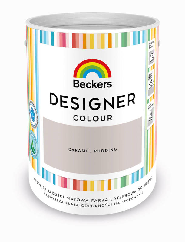 Farba do ścian i sufitów lateksowa BECKERS Designer Colour Caramel Pudding mat 5l