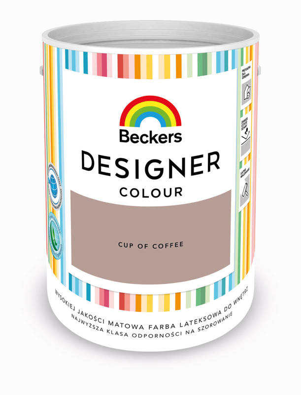 Farba do ścian i sufitów lateksowa BECKERS Designer Colour Cup Of Coffee mat 5l