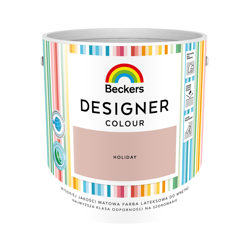 Farba do ścian i sufitów lateksowa BECKERS Designer Colour Holiday mat 2,5l