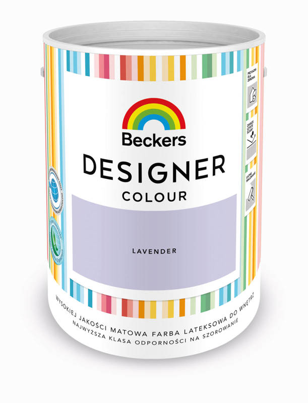 Farba do ścian i sufitów lateksowa BECKERS Designer Colour Lavender mat 5l