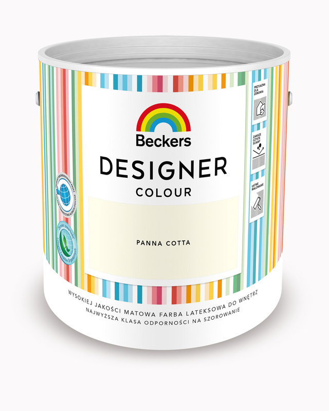 Farba do ścian i sufitów lateksowa BECKERS Designer Colour Panna Cotta mat 2,5l