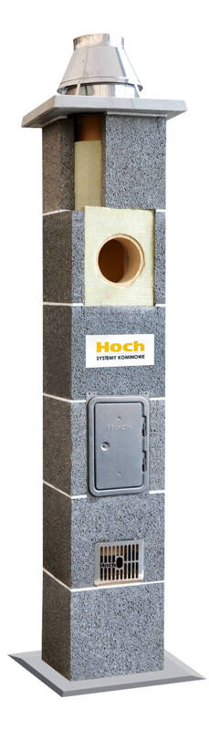 Komin ceramiczny HOCH Uniwersal z podwójną wentylacją fi160 S2W 4mb