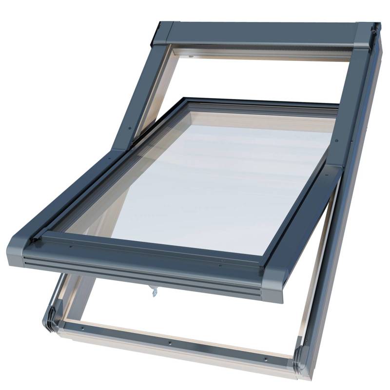 Okno dachowe OKPOL ISOV I22 drewniane 3-szybowe 78x160