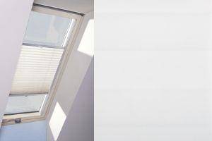 Roleta na okno dachowe OKPOL PLISOWANA P40T 66x98 transparentna biała (C01)
